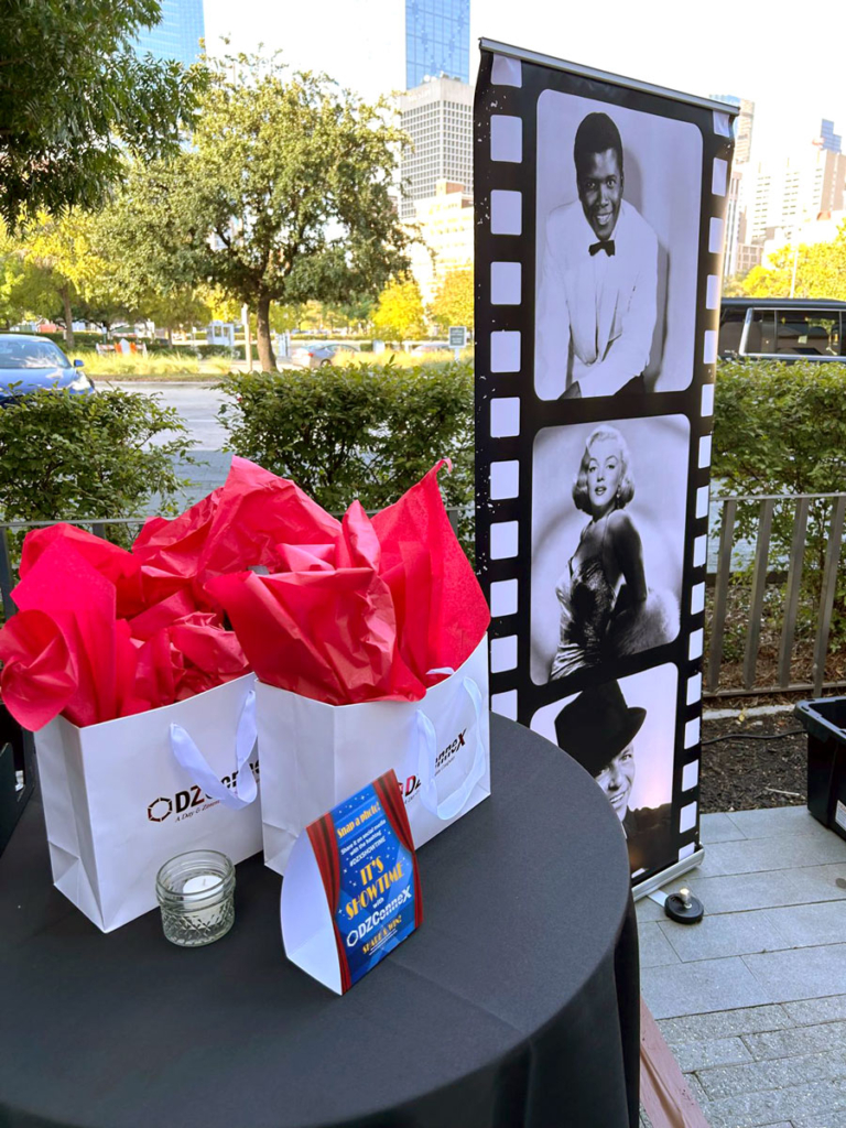 table tend and event swag