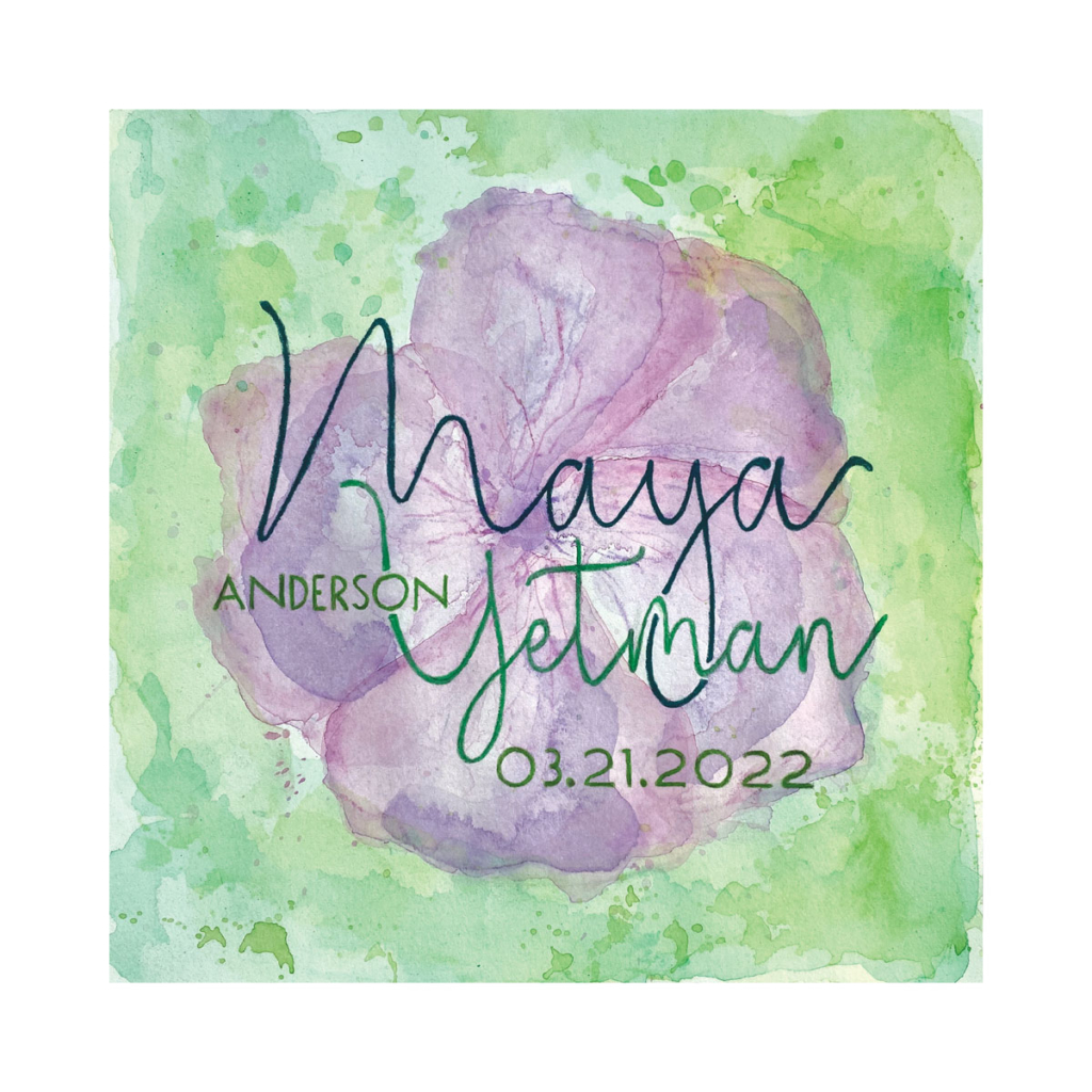 Watercolor illustration of Maya